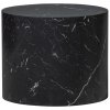 396977 2 cerny odkladaci stolek quentin s mramorovym dekorem 48 x 33 cm