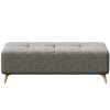 Szürke szövet puff MESONICA Toro 140 x 70 cm -fv-interier-25