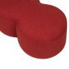 Piros kárpitozott Umbo puff, 88 x 55 cm