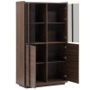 420586 3 orechova vitrina kave home onix 170 x 100 cm