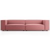 437526 3 ruzova sametova ctyrmistna pohovka cosmopolitan design arendal 244 cm