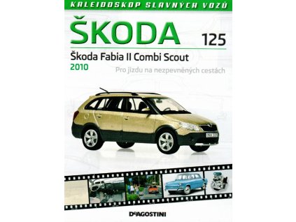 ŠKODA Fabia II combi scout | 1:43 | Kaleidoskop slavných vozů Škoda