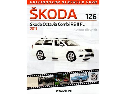 ŠKODA Octavia II FL combi RS | 1:43 | Kaleidoskop slavných vozů Škoda [PŘEDOBJEDNÁVKA]