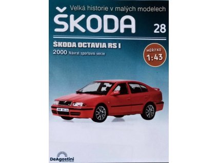 ŠKODA Octavia I RS (2000) |1:43 | Velká historie v malých modelech Škoda [PŘEDOBJEDNÁVKA]