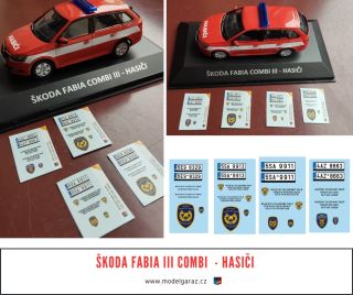 Our Monday Fabia III Combi in firefighter livery was simply asking for some extra decals. 🚒🚗 So we created four new decal...