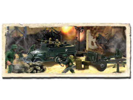 M3A1 Half Track US Army and Soldiers set
