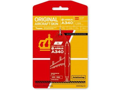 38240 avt037 cardboard a340 iberia hellrot