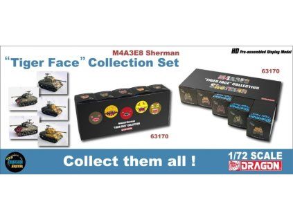 M4A3E8 Sherman US Army "Tiger Face" Collection - 5 ks/pcs