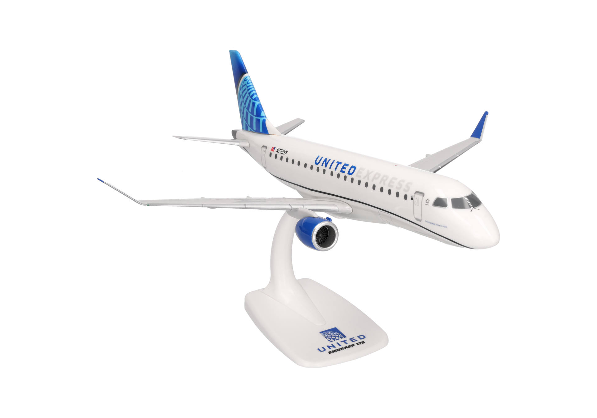 1:100 Embraer ERJ-175LR (ERJ-170-200 LR) United Express ″2019s″ Colors (Snap-Fit)