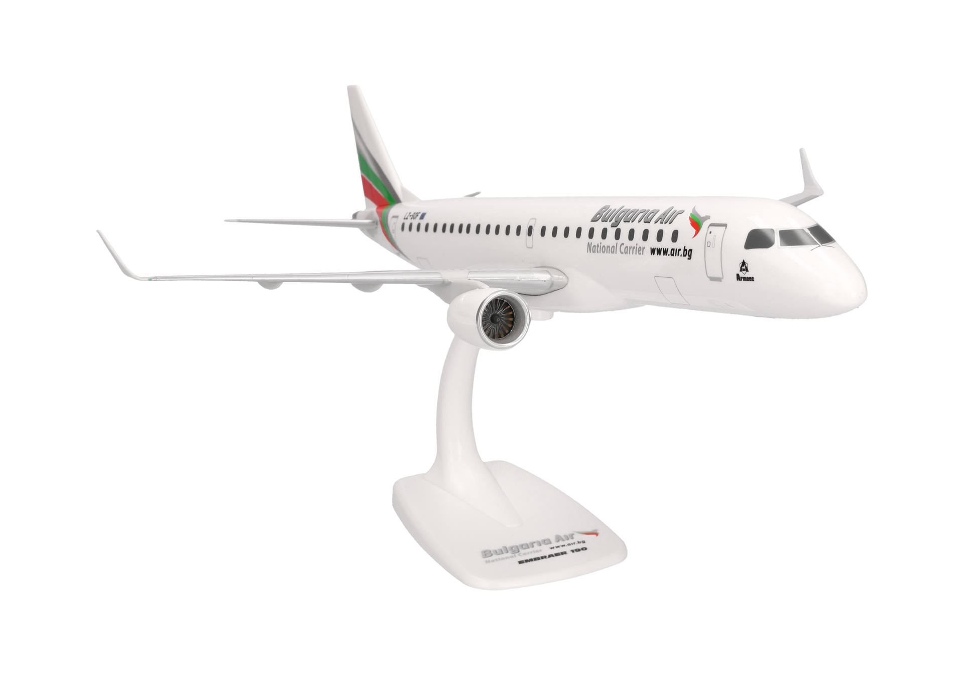 1:100 Embraer ERJ-190AR (ERJ-190-100 IGW) Bulgaria Air (Snap-Fit)