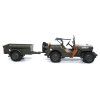 Willys Jeep w/Trailer Diecast US Army