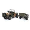 Willys Jeep w/Trailer Diecast US Army
