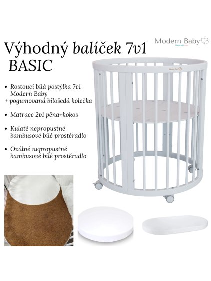 Výhodný balíèek 7v1 BASIC (matrace 2v1 pìna+kokos)