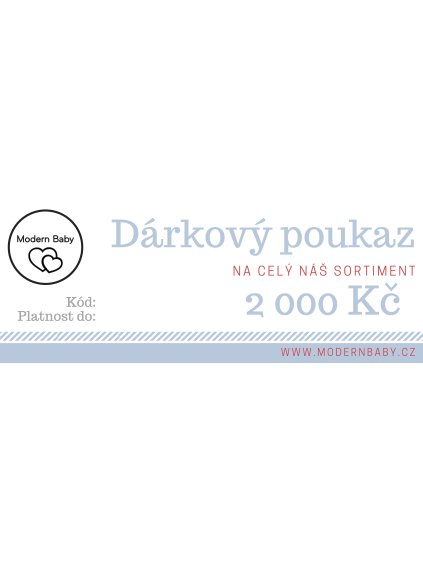 Dárkový poukaz 2 000 Kè