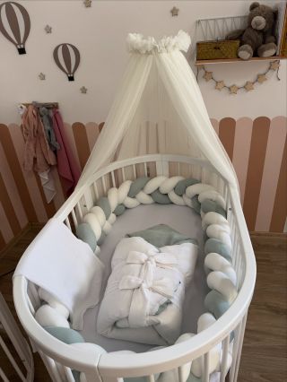 Smetanový mušelín s mátovým🤍🫶🏻 šijeme o 106, děkujeme za Vaše objednávky 🫶🏻🪡 na našem eshopu modernbaby.cz si muzete...