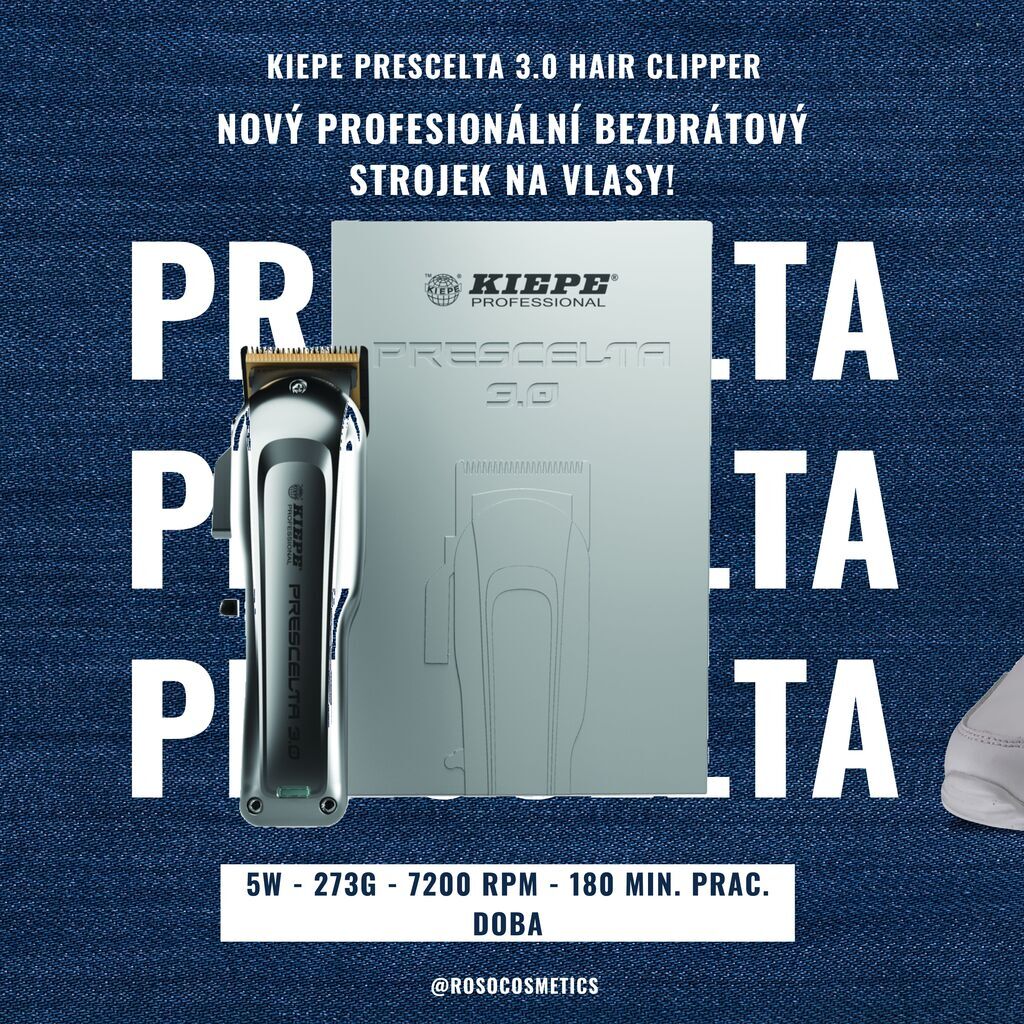 Perfektný strih s Kiepe Prescelta 3.0: Profesionálny strojček na vlasy