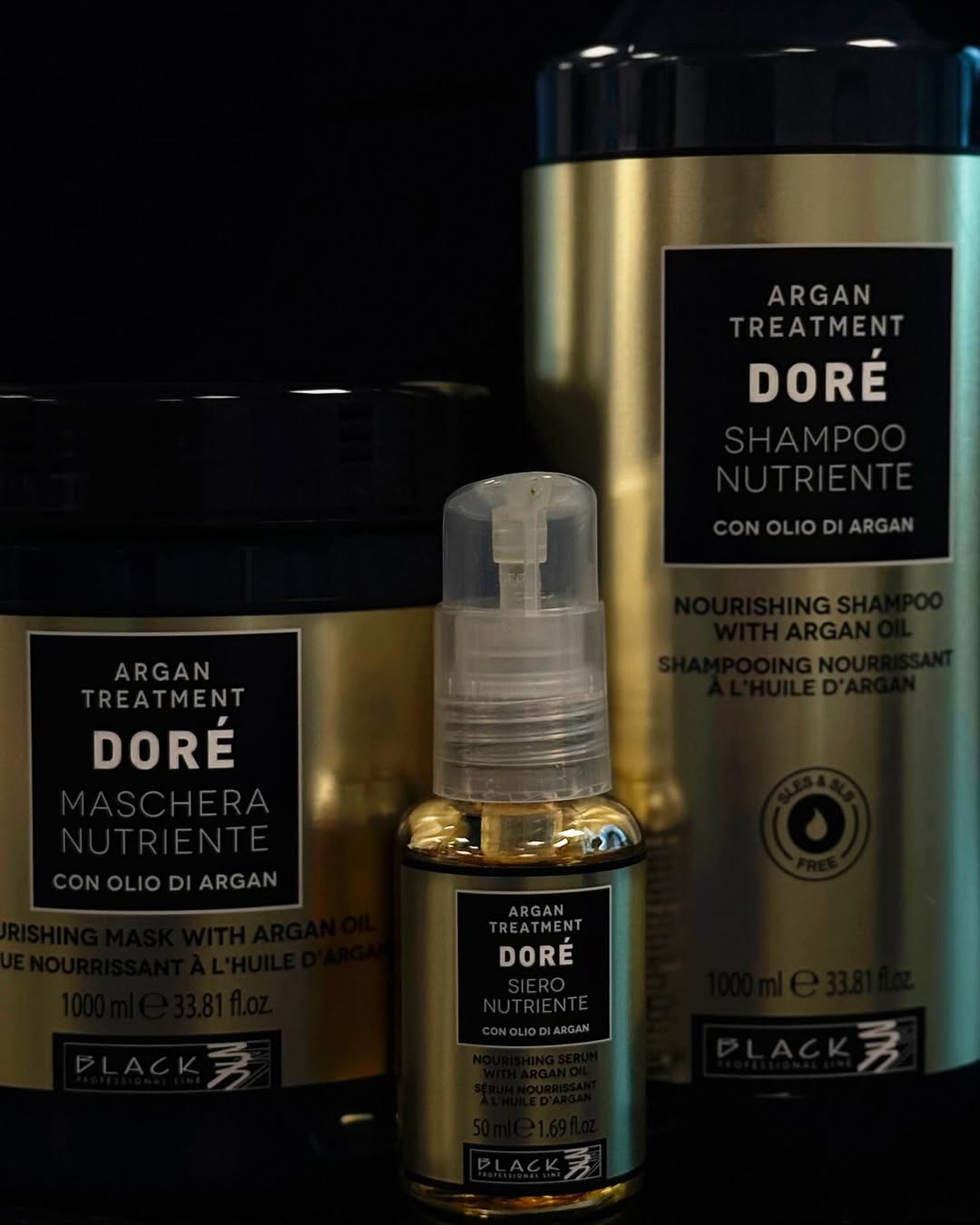 Black Professional Premium Doré – Hydratácia a lesk pre suché vlasy