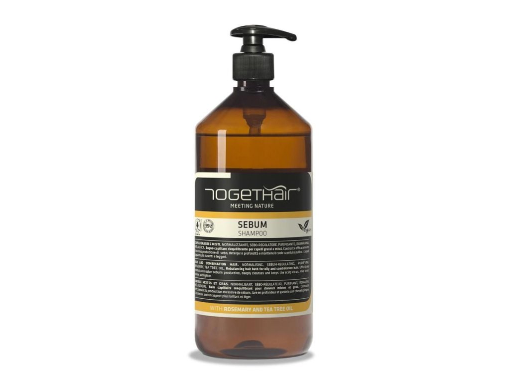 togethair sebum greasy hair shampoo bios vegan 1000ml sampon pro mastne vlasy 689491 506