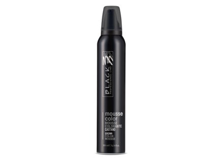 1334 1 barevna pena bez oplachovani black mousse color 200 ml hneda
