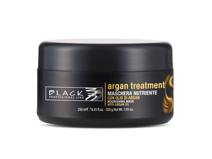 2258 maska s arganovym olejem pro poskozene vlasy black professional argan treatment mask 250 ml