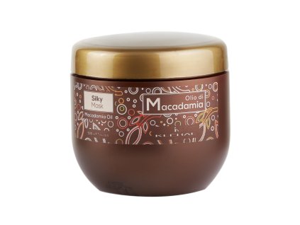 6662 neprekonatelna vyhlazujici a hydratacni maska pro suche vlasy kleral macadamia oil silky mask 500 ml