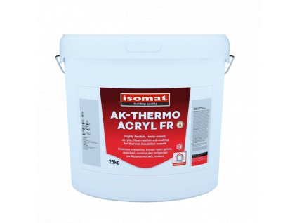 ISOMAT AK-THERMO ACRYL FR - Akrylový, vláknami vystužený náter pre tepelnoizolačné dosky so zvýšenou požiarnou odolnosťou