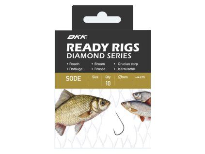 BKK Návazec Ready Rig Diamond Sode NI (Varianta 16 0,1mm 70cm 10ks)