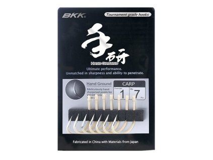 BKK Háček Carp Hook Hand Ground (Varianta 8 8ks)