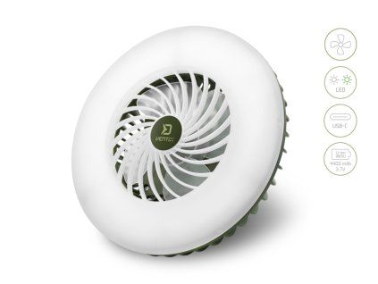 Ventilátor se světlem Delphin Ventix 7W/4400mAh