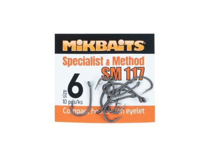 Mikbaits SPECIALIST & METHOD háčky SM 117 hook 10ks (Varianta č.6)