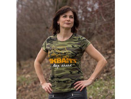 Mikbaits Dámské tričko camou Ladies team (Varianta S)