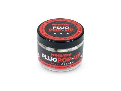 Mikbaits Plovoucí fluo boilie 150ml Chilli Česnek (Varianta 14mm)