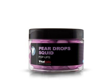 vitalbaits pop up pear drops squid 50g 14mm