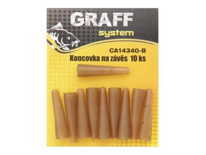 graff koncovka na zaves hneda