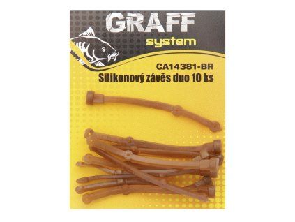 graff silikonovy zaves duo 10ks hnedy