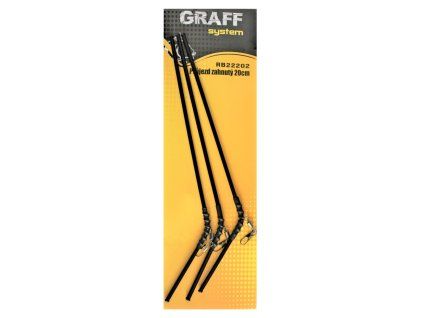 graff prujezd zahnuty 20cm 3ks cerny