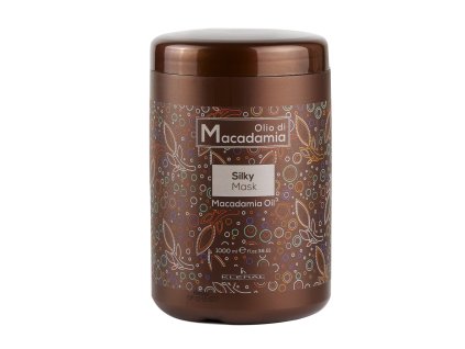 Nepřekonatelná vyhlazující a hydratační maska pro suché vlasy Kléral Macadamia Oil Silky Mask - 1000 ml