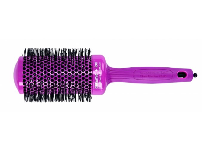 Olivia Garden Ceramic + ion Thermal Brush Pink 55 - kartáč na vlasy