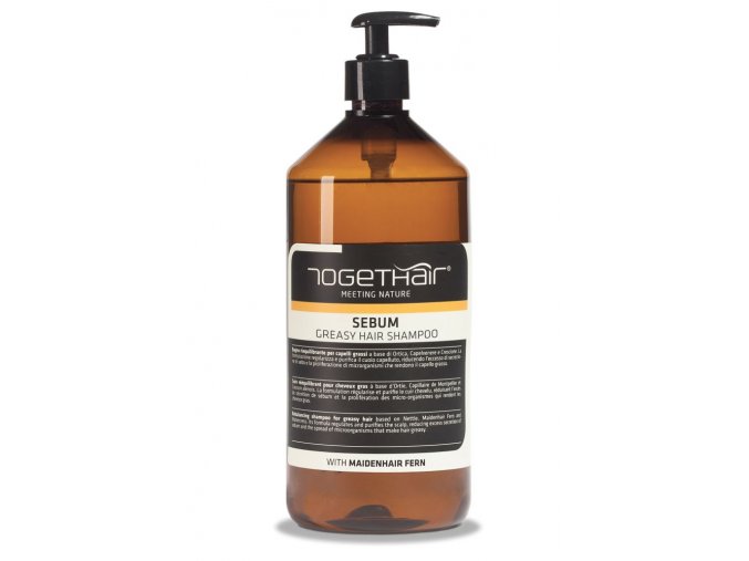 togethair sebum greasy hair shampoo 1000ml sampon pro mastne vlasy 818171 199