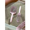 Kartáč na vlasy Olivia Garden Fingerbrush Combo Large - pastelově růžový