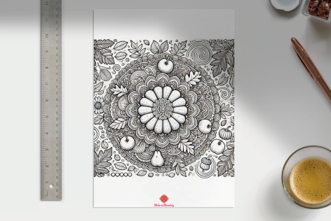 Podzimní mandaly Omalovánky ke stažení zdarma