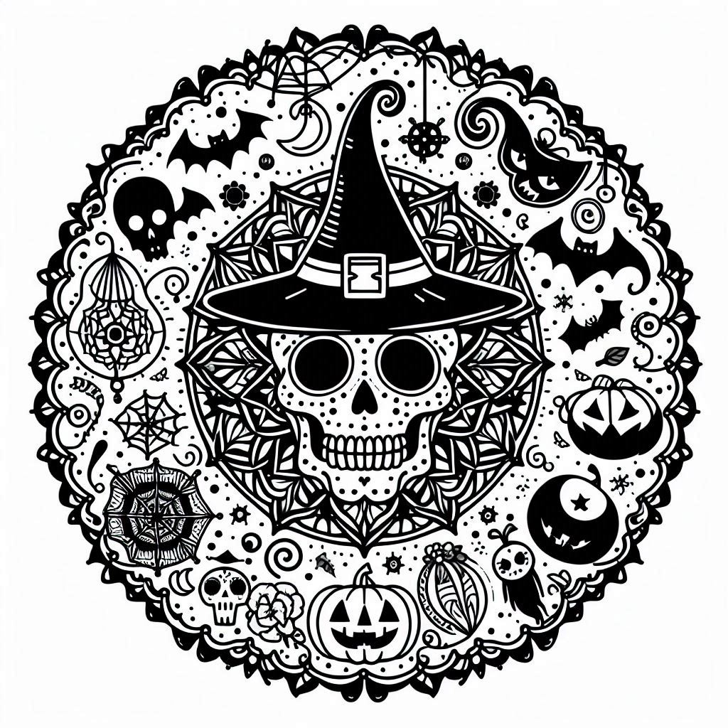 3-omalovanka-halloween-mandala