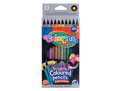 pastelky metalicke colorino 10 ks