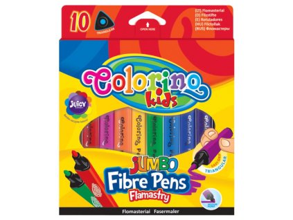 Colorino fixy trojhranne JUMBO 10 barev