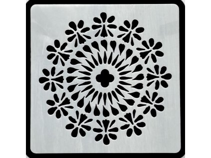 sablona mandala č 10 13x13cm vzor