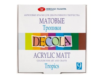 Sada matných akrylových barev Decola, TROPICS 9x20 ml