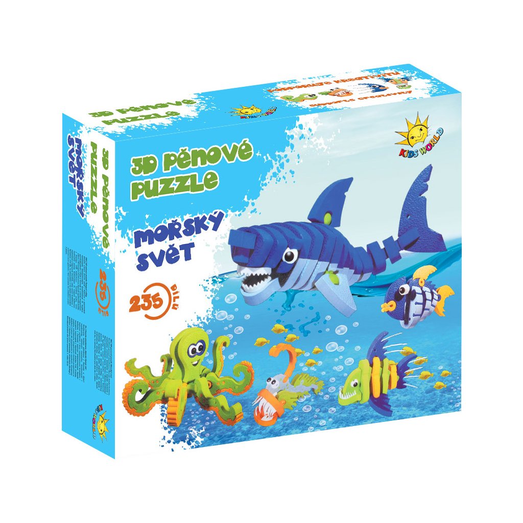 3D pěnové puzzle Mořský svět