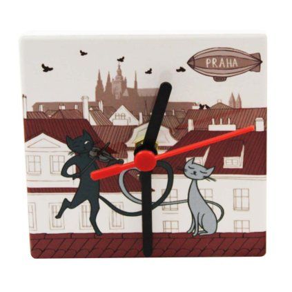 Hodiny Prague cat  GiftyCity