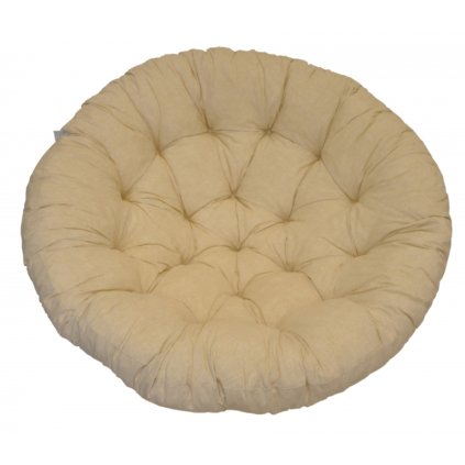 Polstr deluxe na křeslo papasan 100 cm - látka světle béžový melír  Axin Trading s.r.o.