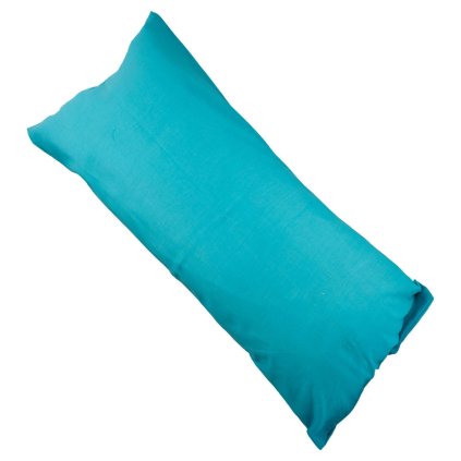 Modrý povlak na relaxační polštář Náhradní manžel, 45 x 120 cm, II. jakost